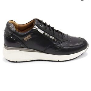 PILONKOS ‘Sella’ Studded Zip Leather Sneakers